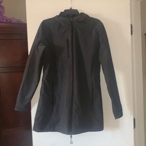 Large Grey Sleek Winter Coat - Natural Reflection